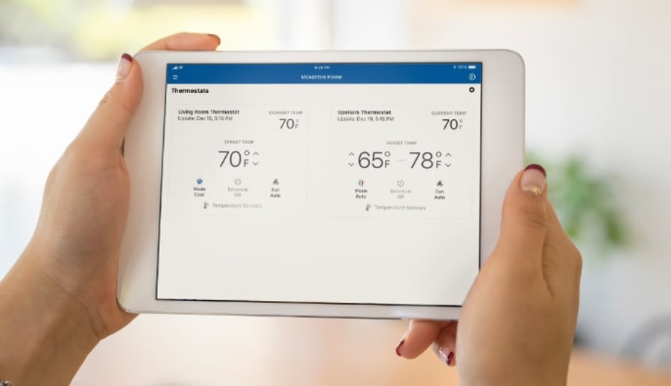 Thermostat control in Ventura